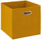 Five - Scatola portaoggetti, 31 x 31 x 31 x 31 cm, colore: Giallo senape