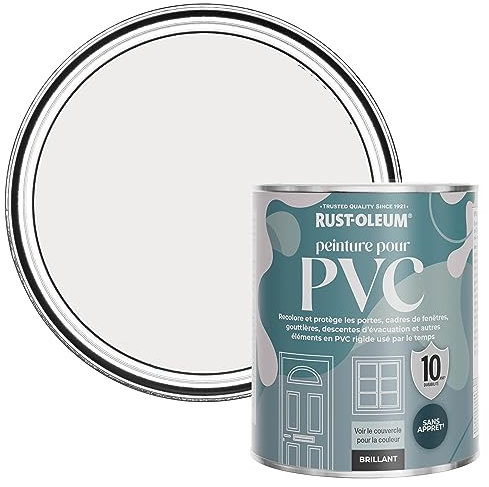 Rust-Oleum Peinture Blanche pour Portes & Fenêtres en PVC, Finition Brillante - Fleur 750ml
