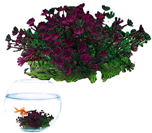 Fukamou Piante per acquari | Decorazioni per acquari | Piante finte realistiche, Piante di Pesce morbide Naturali simulate per Acquario, Piscina, Decorazioni paesaggistiche
