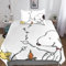 ARINAL Snoopy Betten Set Für Kinder Erwachsene Mädchen Comics Bettbezug Set Bettwäsche Set Für Schlafzimmer, Weiche Bequemer Single（135x200cm）