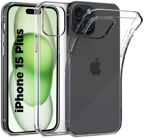Clear Case For Apple iPhone 15 Plus 6.7'' Silicone Case Soft Gel Transparent Phone Cover For iPhone 15 Plus (iPhone 15 Plus 6.7'')