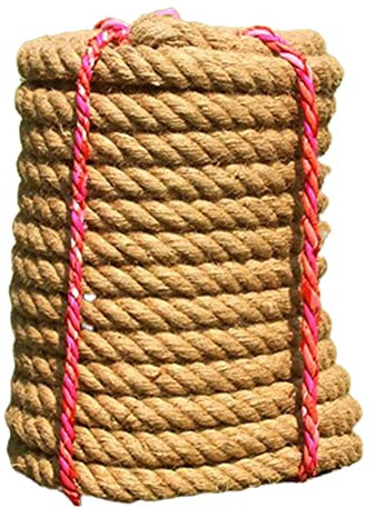 LQSSA 20M Jute Seilgarten Seil Verdrehte Hanfseil, 14-60 Mm Kabelschlepp/40Mm 20M