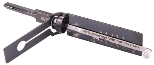 Schlosser-Werkzeug für Yale-Schlösser, 2-in-1-Dietrich- und Decoder-Werkzeug, britisches Türschloss-Set (YALE-5-B)