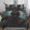 MANBUREN Zombie Double Bed Duvet Cover Set Boys Bedding 3D Gothic Bedding & Linen for Kids Boys Girls 3 Pieces Microfiber Bedroom Decor with Pillowcases Ultra Soft Hypoallergenic Easy Care Bed Linen