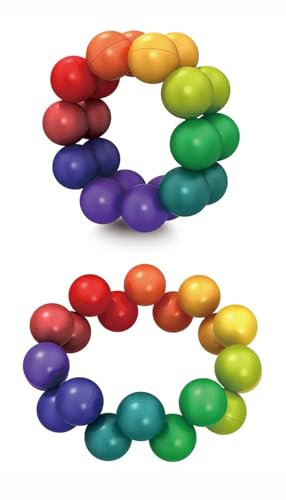 Knobelspiele, Sensory Ball,aus 20-regenbogenfarbigen Kugeln,Praktische Fähigkeiten Trainieren und das Denken öffnen, Geeignet zum Stressabbau