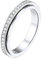 Silvora Damen Frauen Zirkonia Spinner Fingerring Drehbarer Fidget Anti-Stress Ring 3.5mm breit Schlichter Zirkon Ehering Verlobungsring Trauring Ringgröße 62 (20)