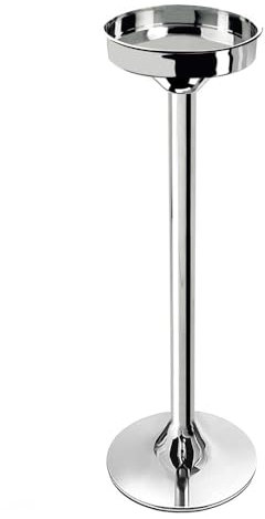 VIRSUS Supporto per Secchiello Ghiaccio in Acciaio Inox, Alto 74 cm, Base Stabile, Supporto per Bottiglie Vino, Champagne per Feste ed Eventi -1011