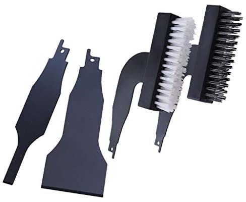 Reciprocating Brush Remodeling Kit Electric Cleaning Shovel Wire Brush, 4 Pieces Set, 98x185mm