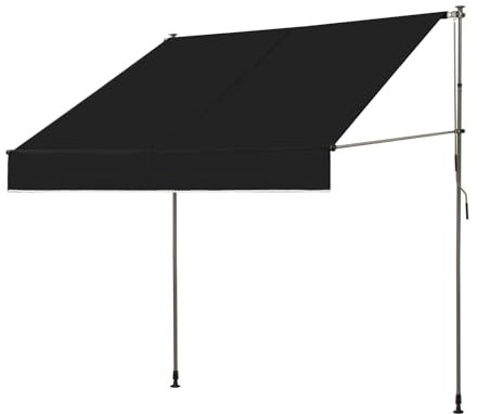 HXYhydrypd Markise Balkon Ohne Bohren – Klemmmarkise – Sonnenschutz Balkon – Balkon Regenschutz – Standmarkise – Ideal for Fenster oder Türen(Size:250 * 130cm/98.4 * 51.2in)