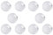 Tixqeaif 10X Transparent Couleur Verre Cristal Boule de Sphère de Guérison Photographie Accessoires Props Balle Décor 40Mm