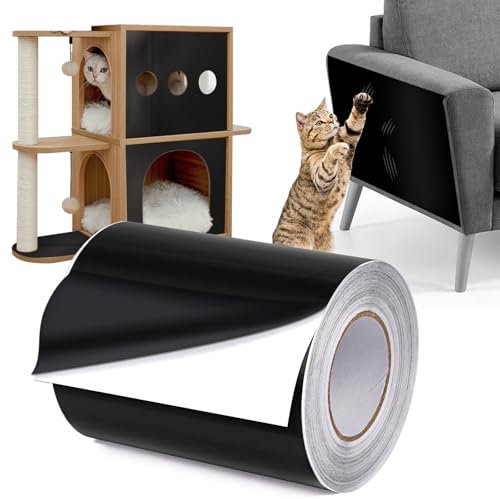 Kratzschutz Sofa Tape, Kratzfolie Katzen Selbstklebend, Anti Kratz Folie für Katzen, Transparent Kratzschutzfolie für Möbel Couch Sofa Wand Tür Schutz (10cmx15m)
