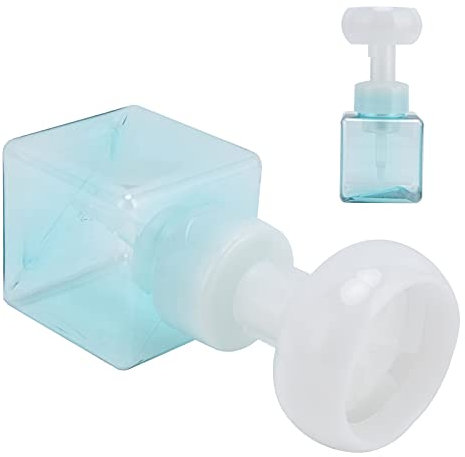 ,250ml Foam Pump Bottle Portable Refillable Reusable Flower‑Shaped Liquid (Blue)