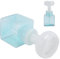 ,250ml Foam Pump Bottle Portable Refillable Reusable Flower‑Shaped Liquid (Blue)