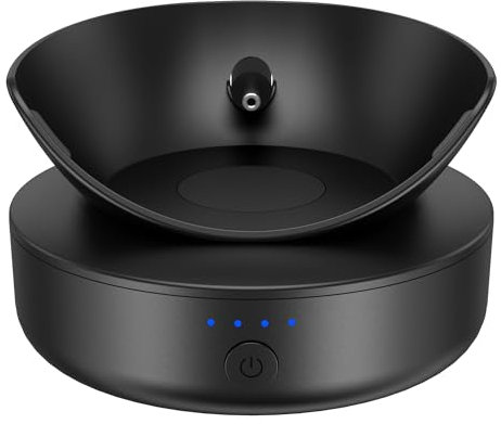 PlusAcc Akku für POP - Tragbare Akkustation Batterie für Wohnzimmer, Terrasse, Garten und Außenbereich für Google Nest POP (Ohne Lautsprecher) (Schwarz)