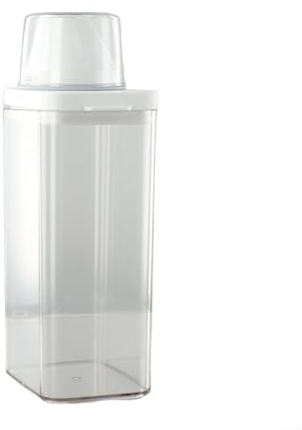 Transparente Waschpulver-Aufbewahrungsbox, starker luftdichter Verschluss, feuchtigkeitsbeständig (1500 ml)