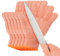 PATIKIL Cut Resistant Gloves, 6 Pair Level 5 Protection Anti Cutting Gloves Cut Proof Gloves for Kitchen Wood Carving Working, Medium, Orange