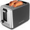 Chefman Toaster 2 Scheiben, 7 Bräunungsstufen, herausnehmbare Krümelschublade, für dickes Brot und Bagel, Auftauen, Abbrechen, perfekt als Toaster Grill – Schwarz