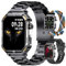 Homailida Reloj Inteligente Hombre con 3 Correas, 1.95 Smartwatch con Llamadas Bluetooth y Mensajes, IP68 Reloj Deportivo con 124+ Modos Deportivos, Monitor de Sueño/Podómetro para Android iOS