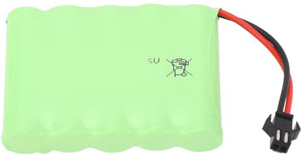 Batteria Al Litio Ricaricabile, Batteria Al Litio 6.0V 2400mAh con Spina SM 2P Ricaricabile RC di Ricambio per Auto RC Camion