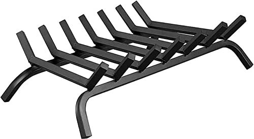 LXWKAI Estante para leña Resistente para Exteriores, Color Negro, con Marco de Hierro Forjado, Accesorios para Estufas (Negro)