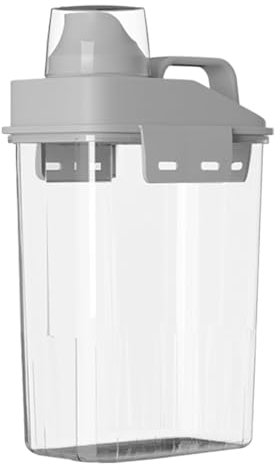 Kixolazr Dispenser per detersivo, porta detersivo trasparente, impermeabile, dispenser per perline, per la lavanderia, per rimuovere le macchie in polvere
