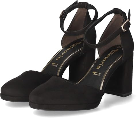 Tamaris Damen Pumps Vegan schwarz 38