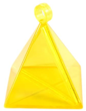 MERIGLARE Ballongewicht Anhänger für Feierlichkeiten, Pyramiden Design, Dekorationen für Erntedankfest Und Halloween, Gelb