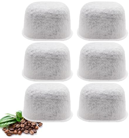 maierke 6-Pack Charcoal Coffee Filters Replacement for Breville Filters for Espresso Machine 450/500/810/840/860/870/878/880 Replacement Part for BWF100 for Sage 500/810/870/875/878/880