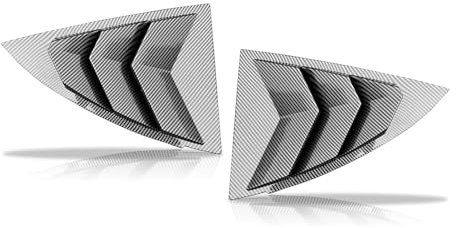 Rear Window Triangle Blinds Window Trim Cover Compatible With Tesla Model Y 2019-2022 Exterior Decoration ABS Modified Accessories(Carbon Look)