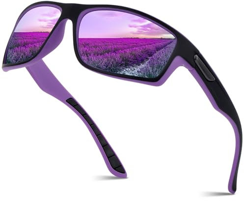 OJIRRU Occhiali da Sole Uomo Polarizzati Occhiali da Sportivi Protezione UV400 per Running Ciclismo Pesca Trekking