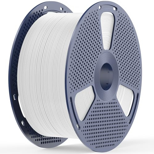 JAYO PLA 3D-Druckerfilament 1.75mm, Große Spule 5kg Weiß - Einfaches Drucken, Ideal für Prototypen, Bastelarbeiten & DIY-Projekte, Biologisch Abbaubar, ±0,02mm Präzision, Ordentlich Gewickelt