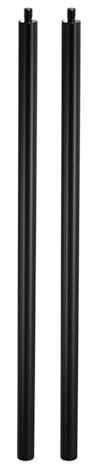 PATIKIL 12 Metal Extension Rod, 2 Pcs 1/4-20 Female to Male Thread 0.47 Aluminum Alloy Lightweight Stabilizer Accessory Mount Tripod Extender Tube for Tripod DSLR Action Cameras, Black