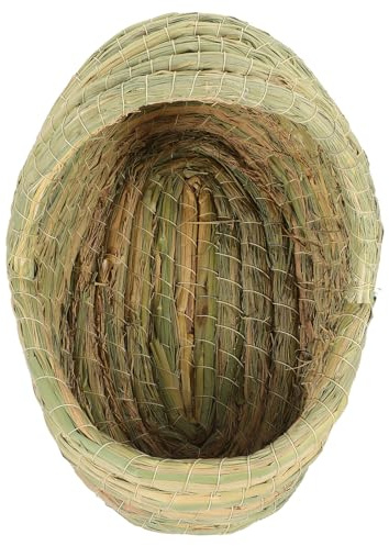 Homoyoyo Nid Tissé Paille pour Poules Lit Élevage Confortable et Maison Abri Naturelle pour Poulets Petit Nid Cosy pour Pondre Facile à Transporter et Nettoyer
