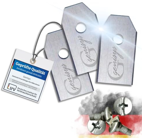 Genisys Messer kompatibel mit Yardcare Mähroboter Klingen - LongLife Edelstahl - bruchsicher [DIN EN 50636 geprüft] 9
