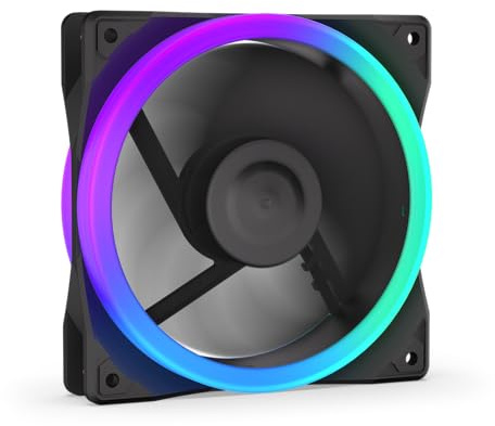 ENDORFY Corona 120 Reverse, ARGB PC Lüfter 120mm, PWM 200–1600 RPM, Reverse Blade, leiser Betrieb, Fan Stop, FDB Lager, ARGB, Gaming PC Lüfter