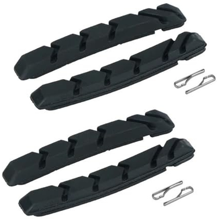 TZOBXDP Fahrrad Trommelbremsensatz V-Bremsbeläge MTB Mountainbike 72 mm Bremssattel aus Aluminium für lineare Zugbremsen bei jedem Wetter, geräuscharm Bremstrommel hinterrad(Inserts 2prs)