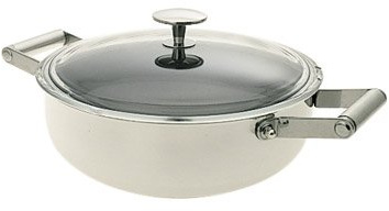 SERAFINO ZANI casseruola 2 Man cm 20 Acciaio Interno Antiaderente
