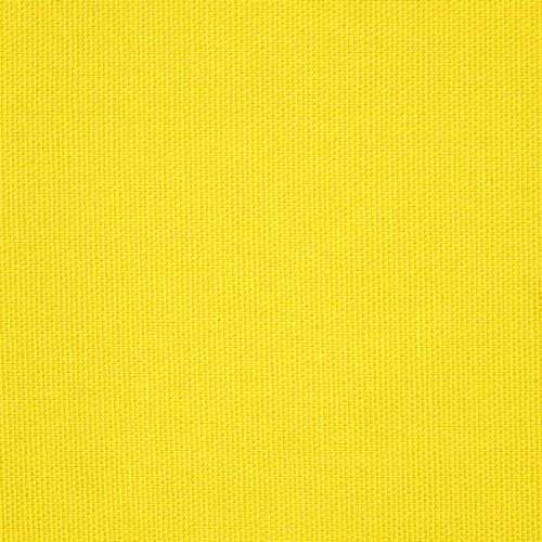HOMESCAPES Tissu en coton uni Jaune, Tissu au mètre 100x150 cm, Tissu d’ameublement pour décoration DIY Patchwork couture