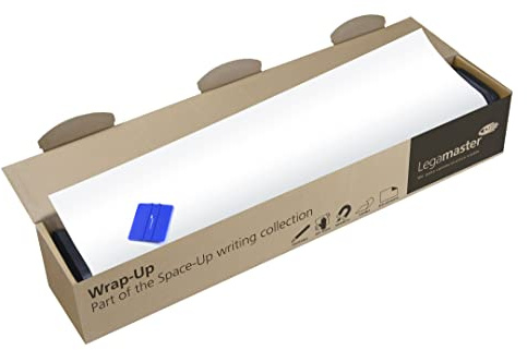Legamaster Wrap-Up Whiteboard Folie - statisch selbsthaftend - weiß - 101x600cm - abwischbar und wiederbeschreibbar - magnetisch - PVC-frei aus Polypropylen