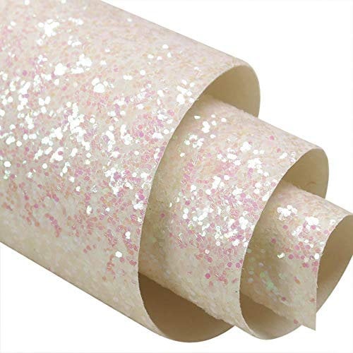 Chunky Glitter Border Fabric Wallpaper 16cm Best Price Guarantee[5056100091436,Iridescent White]