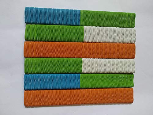 Kalindri Sports Cricket Bat Grips Multicolour Pack of 6 (Dynamite (Pyramid))