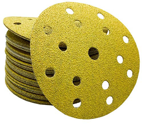 50x Dipoxy-Exzenter-Schleifer Klett Schleifscheiben P40 für 150mm Teller Durchmesser