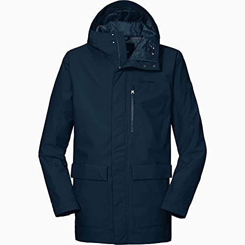 Schöffel Herren Parka Gillingham M, winddichter, atmungsaktiver Regenparka, urbane Outdoor Jacke, Wanderjacke mit Taillenzug