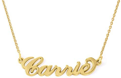 MyNameNecklace MYKA Collar Pequeño con Nombre Estilo “Carrie (Chapado en Oro 18k)