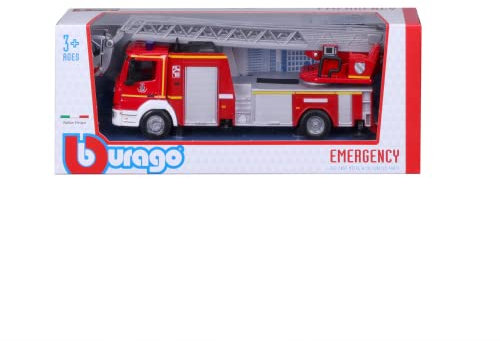 Bburago - Emergency - Mercedes Atego 1350F - Camion des Sapeurs Pompiers - Véhicule Miniature à l'échelle 1:50 - Jouet pour Enfant - à Collectionner dès 3 Ans - B18-32018