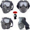 COMPATIBILE CON Momo design MASCHERA VISIERA CASCO PER MOTO, SCOOTER, MOTOCROSS, SCI, PAINTBALL CON OCCHIALI FUMÈ SEPARABILE PER CASCHI JET, INTEGRALE, MODULARE, CROSS MASCHERINA RIMOVIBILE NERA