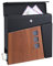 Briefkasten Alfstedt 37x37x10,5 cm Postkasten mit Zeitungsröhre Wandbriefkasten mit Sichtfenster Abschließbar mit 2 Schlüsseln Stahl Anthrazit/Holzoptik