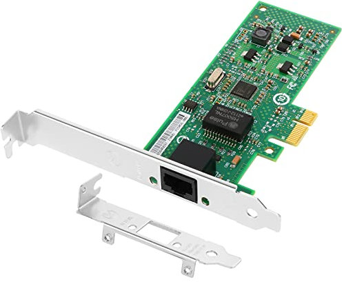 Euqvos PCIe Ethernet Network Card for Intel EXPI9301CT 82574L Chipset PCIe 1.1 x1 1Gb Single Port RJ45 LAN Card Support Windows Server/Windows/Linux/VMware/ESX