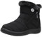 Stivali Donna Stivaletti Invernali Impermeabili Cerniera Stivali da Neve Cotone Caldo Peluche Caviglia Boots Bassi Scarpe Ultraleggero,Nero 3,36 EU