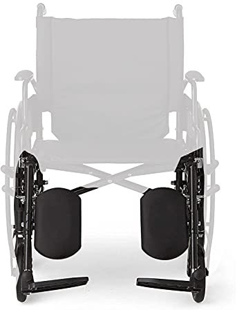 ATAAY Erhöhte Beinstütze/Fußstütze für Rollstühle, Beinstütze für Rollstühle mit Verbundstoff-Fußplatten und gepolsterten Wadenpolstern